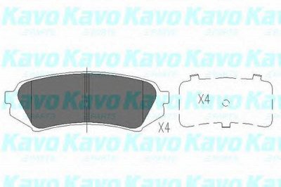 KAVO PARTS kbp9118 -  Комплект тормозных колодок, дисковый тормоз
